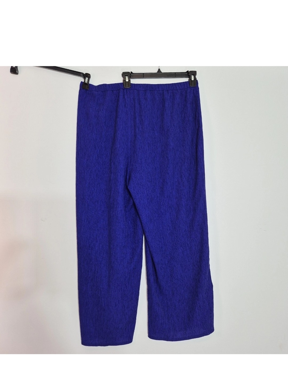 Eileen Fisher Womens Wide Leg Ankle Pants Pull On Size XL Purple NWT 25
